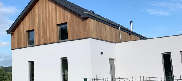 Atelier Origine thermo ayous gevelbekledingen te ardennen aan een prachtige villa